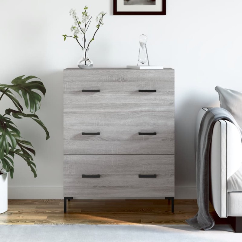 vidaXL Credenza Grigio Sonoma 69,5x34x90 cm in Legno Multistrato vidaXL Credenza Grigio Sonoma 69,5x34x90 cm in Legno Multistrato