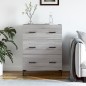vidaXL Credenza Grigio Sonoma 69,5x34x90 cm in Legno Multistrato vidaXL Credenza Grigio Sonoma 69,5x34x90 cm in Legno Multistrato