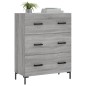 vidaXL Credenza Grigio Sonoma 69,5x34x90 cm in Legno Multistrato vidaXL Credenza Grigio Sonoma 69,5x34x90 cm in Legno Multistrato