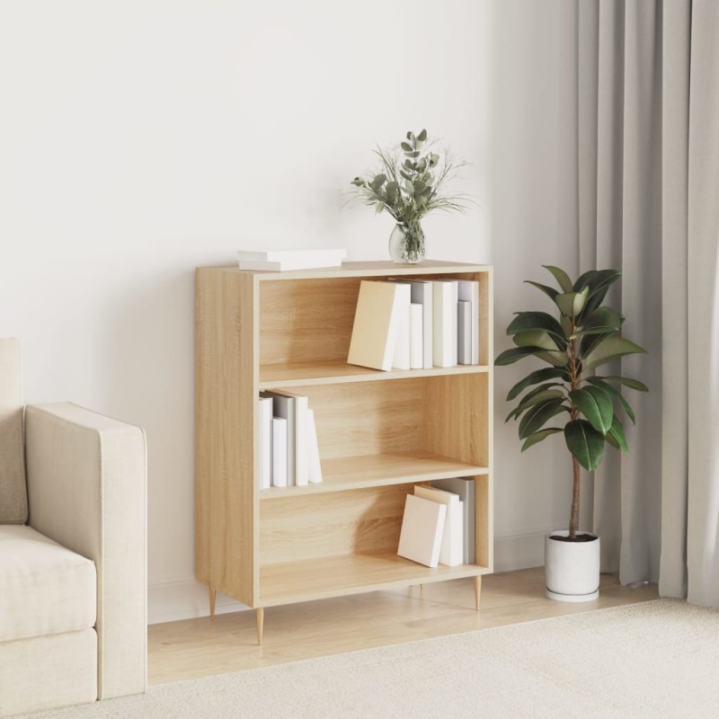vidaXL Libreria Rovere Sonoma 69,5x32,5x90 cm in Legno Multistrato vidaXL Libreria Rovere Sonoma 69,5x32,5x90 cm in Legno Multistrato