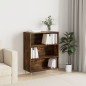 vidaXL Libreria Rovere Fumo 69,5x32,5x90 cm in Legno Multistrato vidaXL Libreria Rovere Fumo 69,5x32,5x90 cm in Legno Multistrato