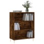 vidaXL Libreria Rovere Fumo 69,5x32,5x90 cm in Legno Multistrato vidaXL Libreria Rovere Fumo 69,5x32,5x90 cm in Legno Multistrato