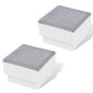 vidaXL Luci Calpestabili 2 pz a LED 100 x 100 x 68 mm vidaXL Luci Calpestabili 2 pz a LED 100 x 100 x 68 mm