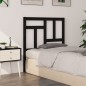 vidaXL Testiera per Letto Nera 80,5x4x100 cm in Legno Massello di Pino vidaXL Testiera per Letto Nera 80,5x4x100 cm in Legno Massello di Pino