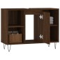 vidaXL Armadietto Bagno Rovere Marrone 80x33x60cm in Legno Multistrato vidaXL Armadietto Bagno Rovere Marrone 80x33x60cm in Legno Multistrato