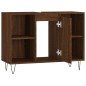 vidaXL Armadietto Bagno Rovere Marrone 80x33x60cm in Legno Multistrato vidaXL Armadietto Bagno Rovere Marrone 80x33x60cm in Legno Multistrato