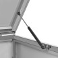 vidaXL Copri Bidoni Pattume Doppio 138x77,5x115,5cm Acciaio Inox vidaXL Copri Bidoni Pattume Doppio 138x77,5x115,5cm Acciaio Inox