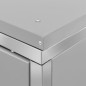 vidaXL Copri Bidoni Pattume Doppio 138x77,5x115,5cm Acciaio Inox vidaXL Copri Bidoni Pattume Doppio 138x77,5x115,5cm Acciaio Inox