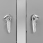 vidaXL Copri Bidoni Pattume Doppio 138x77,5x115,5cm Acciaio Inox vidaXL Copri Bidoni Pattume Doppio 138x77,5x115,5cm Acciaio Inox