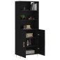 vidaXL Credenza Nera 69,5x34x180 cm in Legno Multistrato vidaXL Credenza Nera 69,5x34x180 cm in Legno Multistrato