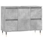 vidaXL Armadietto da Bagno Grigio Cemento 80x33x60cm Legno Multistrato vidaXL Armadietto da Bagno Grigio Cemento 80x33x60cm Legno Multistrato