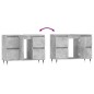 vidaXL Armadietto da Bagno Grigio Cemento 80x33x60cm Legno Multistrato vidaXL Armadietto da Bagno Grigio Cemento 80x33x60cm Legno Multistrato
