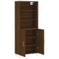 vidaXL Credenza Rovere Marrone 69,5x34x180 cm in Legno Multistrato vidaXL Credenza Rovere Marrone 69,5x34x180 cm in Legno Multistrato