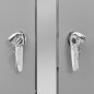 vidaXL Copri Bidoni Pattume Quadruplo 276,5x77,5x115,5cm Acciaio Inox vidaXL Copri Bidoni Pattume Quadruplo 276,5x77,5x115,5cm Acciaio Inox