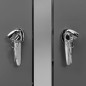 vidaXL Copri Bidoni Pattume Quadruplo 276,5x77,5x115,5cm Acciaio Inox vidaXL Copri Bidoni Pattume Quadruplo 276,5x77,5x115,5cm Acciaio Inox