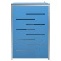vidaXL Copribidone per Spazzatura Singolo 69x77,5x115 cm Acciaio Inox vidaXL Copribidone per Spazzatura Singolo 69x77,5x115 cm Acciaio Inox