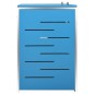 vidaXL Copri Bidoni Pattumiera Doppia 138x77,5x115,5 cm Acciaio Inox vidaXL Copri Bidoni Pattumiera Doppia 138x77,5x115,5 cm Acciaio Inox