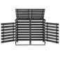 vidaXL Copribidone Doppio 140x75x121cm Pino Massello Verniciato vidaXL Copribidone Doppio 140x75x121cm Pino Massello Verniciato