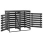 vidaXL Copribidone Doppio 140x75x121cm Pino Massello Verniciato vidaXL Copribidone Doppio 140x75x121cm Pino Massello Verniciato