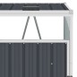 vidaXL Copri Bidone Rifiuti Quadruplo Antracite 286x81x121 cm Acciaio vidaXL Copri Bidone Rifiuti Quadruplo Antracite 286x81x121 cm Acciaio