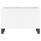 vidaXL Mobile Porta Dischi Bianco 74,5x38x48 cm in Legno Multistrato