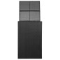 vidaXL Copribidone Singolo Spazzatua Nero 76x78x120 cm in Polyrattan vidaXL Copribidone Singolo Spazzatua Nero 76x78x120 cm in Polyrattan