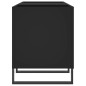 vidaXL Mobile Porta Dischi Nero 121x38x48 cm in Legno Multistrato