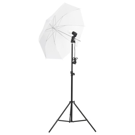 vidaXL Kit di Illuminazione da Studio con Treppiedi e Ombrelli