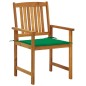 vidaXL Sedie da Giardino con Cuscini 2 pz in Massello di Acacia vidaXL Sedie da Giardino con Cuscini 2 pz in Massello di Acacia