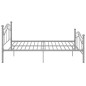vidaXL Giroletto Grigio in Metallo 120x200 cm vidaXL Giroletto Grigio in Metallo 120x200 cm