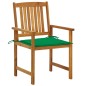 vidaXL Sedie da Giardino con Cuscini 4 pz in Massello di Acacia vidaXL Sedie da Giardino con Cuscini 4 pz in Massello di Acacia