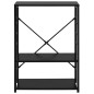 vidaXL Armadio per Microonde Nero 60x39,6x79,5 cm in Truciolato vidaXL Armadio per Microonde Nero 60x39,6x79,5 cm in Truciolato