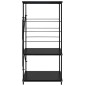 vidaXL Armadio per Microonde Nero 60x39,6x79,5 cm in Truciolato vidaXL Armadio per Microonde Nero 60x39,6x79,5 cm in Truciolato