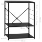vidaXL Armadio per Microonde Nero 60x39,6x79,5 cm in Truciolato vidaXL Armadio per Microonde Nero 60x39,6x79,5 cm in Truciolato