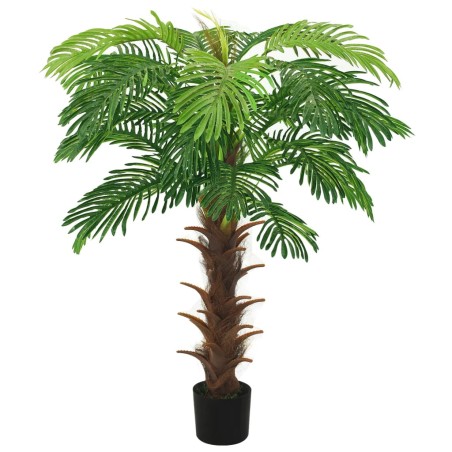 vidaXL Palma Cycas Artificiale con Vaso 140 cm Verde