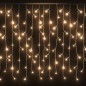 vidaXL Luci a Ghiaccioli a LED 10 m 400 LED Bianco Caldo 8 Funzioni