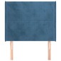 Testiera ad Orecchio Blu Scuro 103x16x118/128 cm in Velluto Testiera ad Orecchio Blu Scuro 103x16x118/128 cm in Velluto