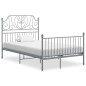 vidaXL Giroletto Grigio in Metallo 120x200 cm