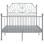 vidaXL Giroletto Grigio in Metallo 120x200 cm
