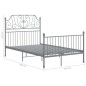 vidaXL Giroletto Grigio in Metallo 120x200 cm