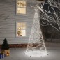 vidaXL Albero di Natale con Palo in Metallo 500 LED Bianco Freddo 3 m vidaXL Albero di Natale con Palo in Metallo 500 LED Bianco Freddo 3 m