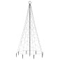 vidaXL Albero di Natale con Palo in Metallo 500 LED Bianco Freddo 3 m vidaXL Albero di Natale con Palo in Metallo 500 LED Bianco Freddo 3 m