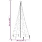 vidaXL Albero di Natale con Palo in Metallo 500 LED Bianco Freddo 3 m vidaXL Albero di Natale con Palo in Metallo 500 LED Bianco Freddo 3 m