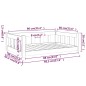 vidaXL Cuccia per Cani Bianca 95,5x65,5x28 cm Legno Massello di Pino vidaXL Cuccia per Cani Bianca 95,5x65,5x28 cm Legno Massello di Pino