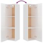 Set di Mobili Porta TV 4 pz Bianco Lucido in Legno Multistrato Set di Mobili Porta TV 4 pz Bianco Lucido in Legno Multistrato