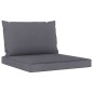 vidaXL Divano da Giardino a 4 Posti con Cuscini Antracite vidaXL Divano da Giardino a 4 Posti con Cuscini Antracite