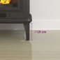 vidaXL Lastra in Vetro per Caminetto Semicircolare 800x600 mm