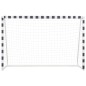 vidaXL Porta da Calcio 300x200x90 cm in Metallo Bianco e Nero vidaXL Porta da Calcio 300x200x90 cm in Metallo Bianco e Nero
