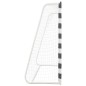 vidaXL Porta da Calcio 300x200x90 cm in Metallo Bianco e Nero vidaXL Porta da Calcio 300x200x90 cm in Metallo Bianco e Nero
