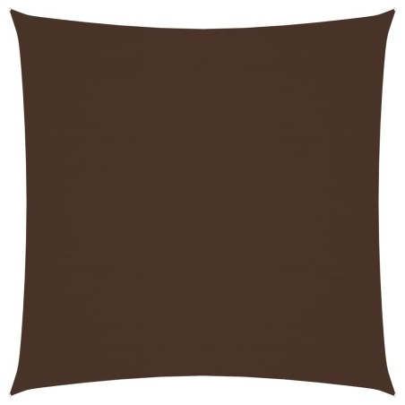 Parasole a Vela in Tela Oxford Quadrata 7x7 m Marrone
